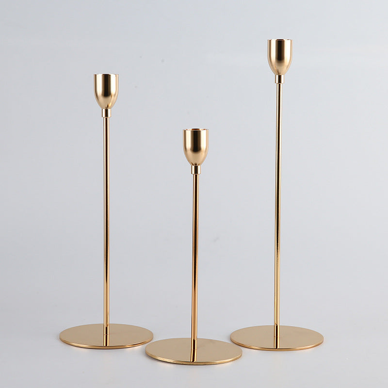 Sleek Metal Candle Pedestal | Minimalist Single-Candle Display Stand | Modern Home Décor Accent
