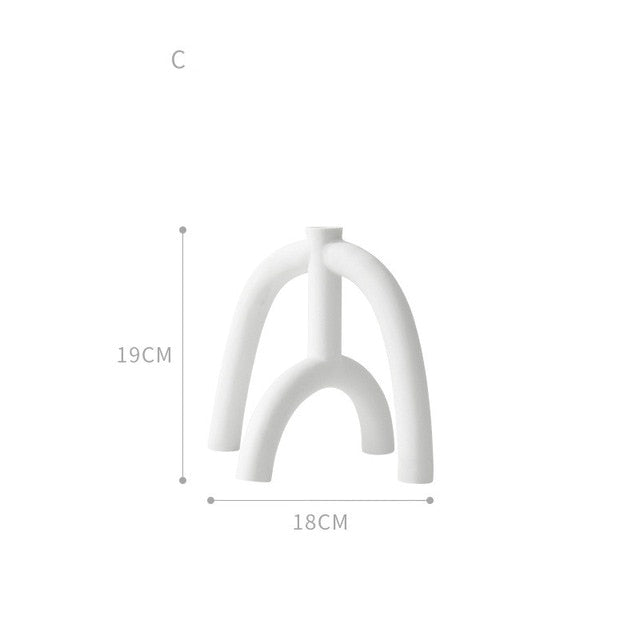 Modern Ceramic Candle Pedestal | Sculptural Minimalist Candle Stand | Decorative Accent for Pillars, Tapers & Home Styling