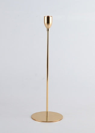 Sleek Metal Candle Pedestal | Minimalist Single-Candle Display Stand | Modern Home Décor Accent