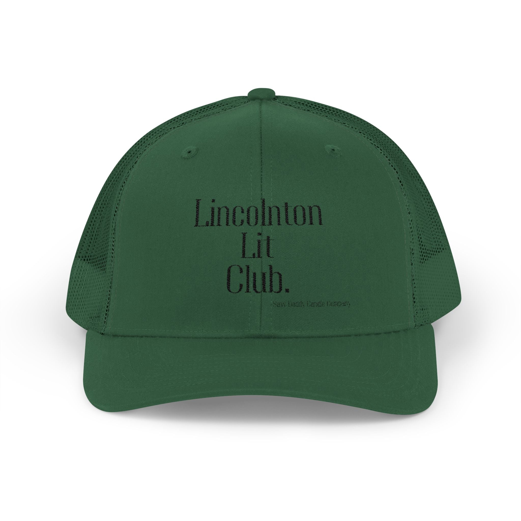 Lincolnton Lit Club | White Trucker Hat | Saw Daddy Candle Company