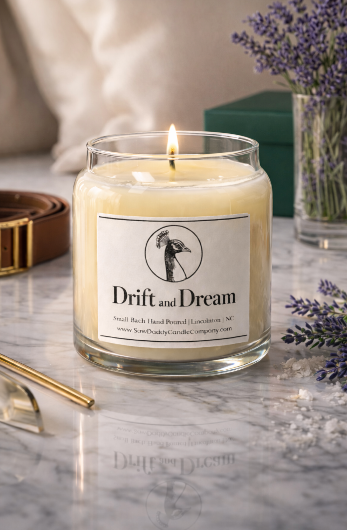 Drift & Dream | Marine Lavender & Driftwood Candle | Artisan Wax Home Fragrance