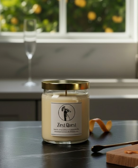 Zest Quest | Bright Citrus Luxury Candle | Home Refresh & Gifting