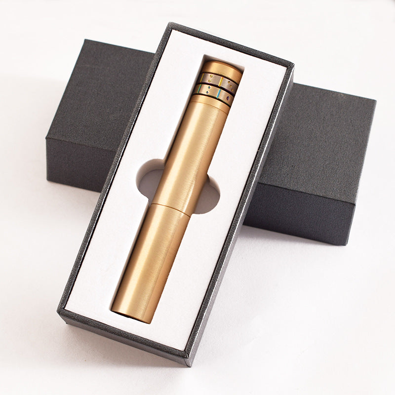 Brass Nunchaku Kerosene Lighter | Retro Refillable Wick Flame | Creative Vintage Metal Lighter for Candles & Collectors