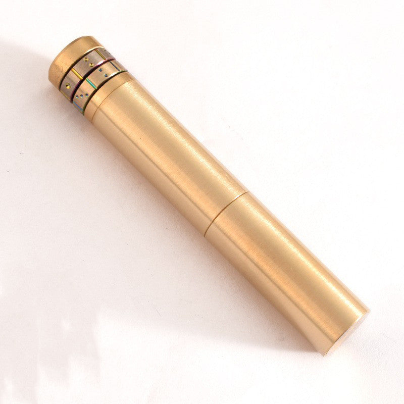 Brass Nunchaku Kerosene Lighter | Retro Refillable Wick Flame | Creative Vintage Metal Lighter for Candles & Collectors