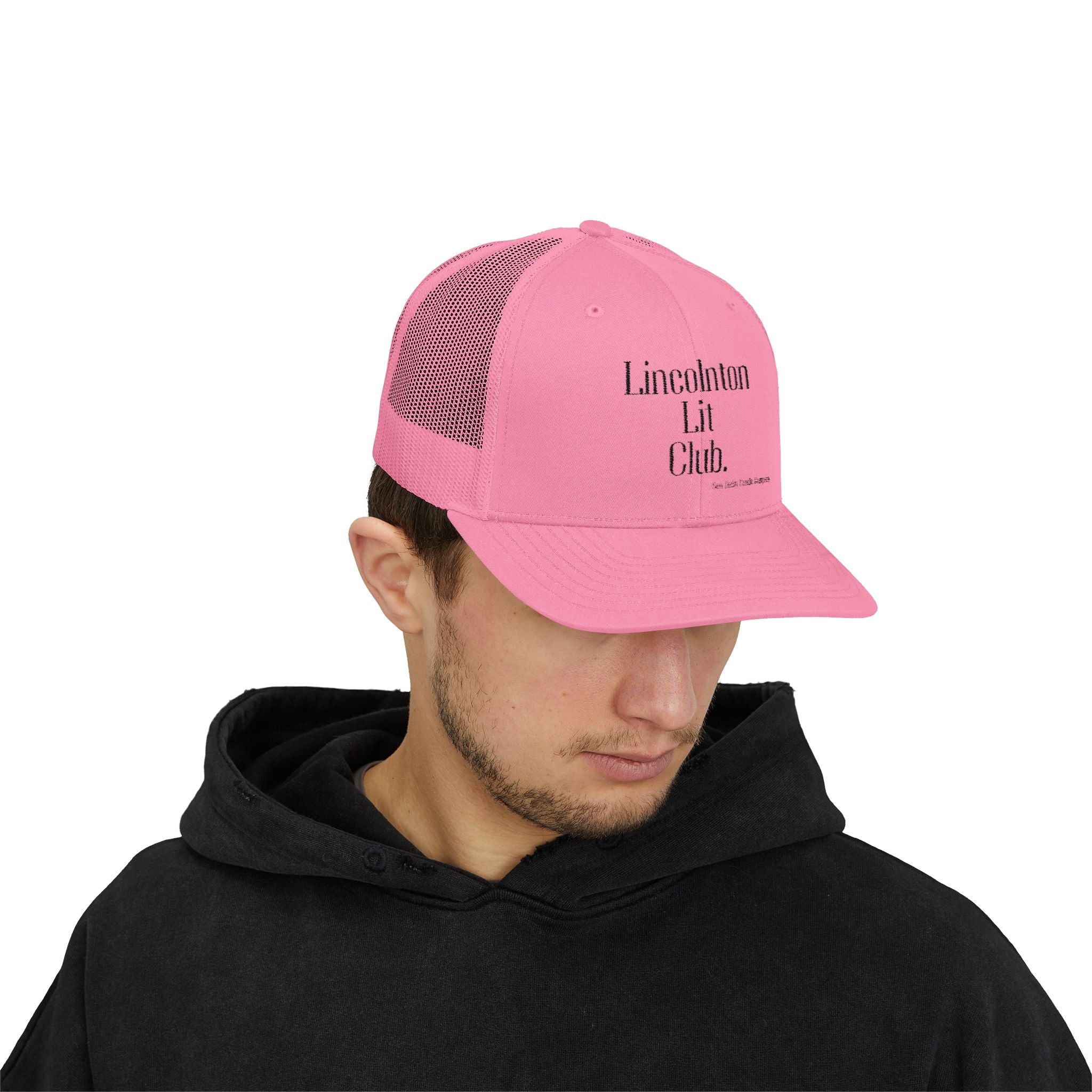Lincolnton Lit Club | White Trucker Hat | Saw Daddy Candle Company