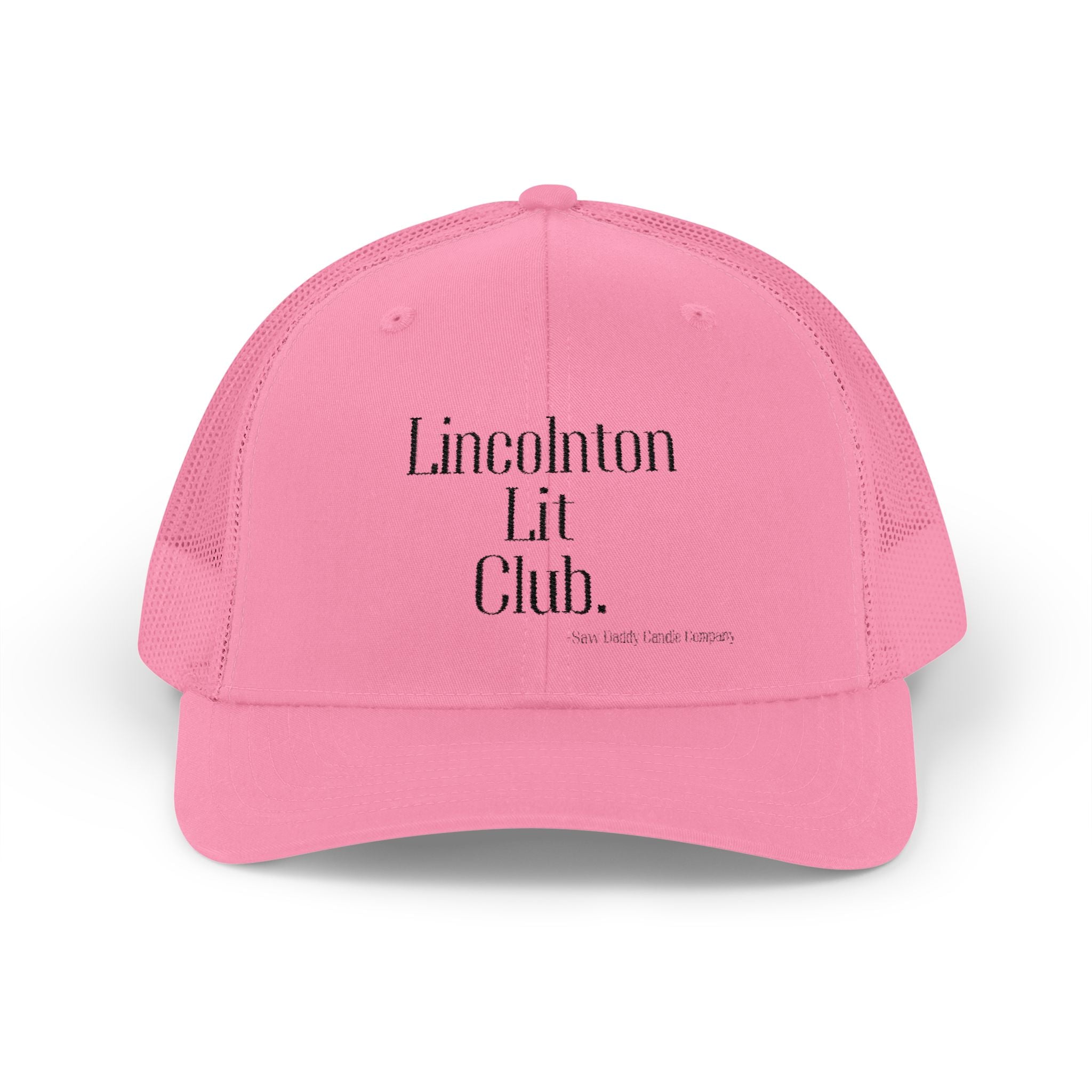 Lincolnton Lit Club | White Trucker Hat | Saw Daddy Candle Company